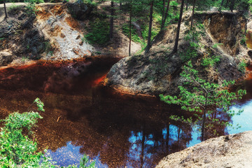 "Kolorowe Jeziorka" natural colorful lakes in Rudawy Janowickie, Poland © irontrybex