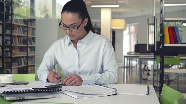Attractive woman at work