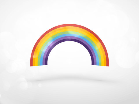 Colorful rainbow color spectrum icon