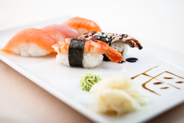 Different sushi set