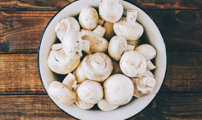 Mushrooms In Plate