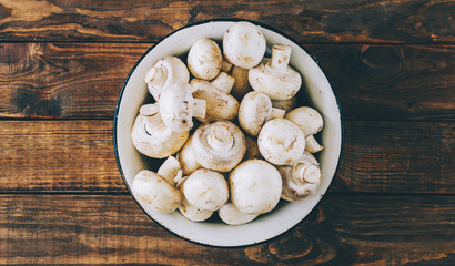 Mushrooms In Plate