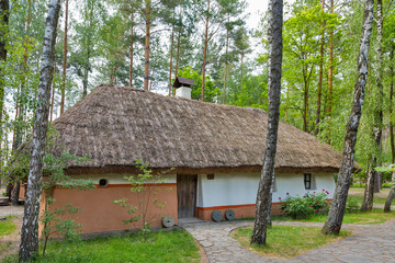 Fototapeta na wymiar Traditional Ukrainian old residential house.