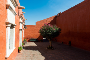 The Santa Catalina Monastery in Arequipa, Peru