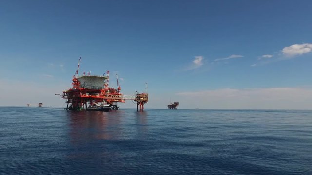 Gas offshore platform, Emilia Romagna, Italy