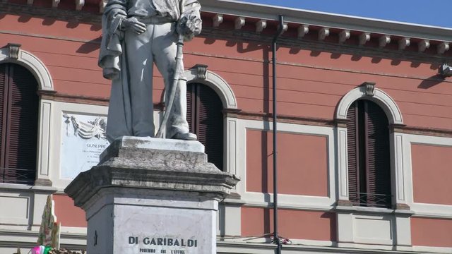 Garibaldi statue, Cesenatico, Emilia Romagna, Italy