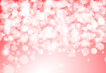 Soft red glitter sparkles rays lights bokeh festive elegant abstract background.
