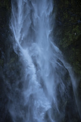 Fototapeta na wymiar Bowen Falls, nice waterfall at milford sound