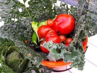 Panier de légumes du potager