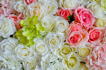 wedding flower decoration  / flower backdrop background