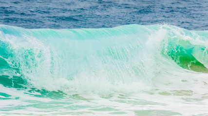 Waves at Lit-et-Mixe Beach at sunset