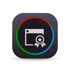 Obraz premium Dark MultiColor Web Button