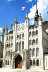 Fototapeta premium The Guildhall which is a popular tourist attraction in the London, UK