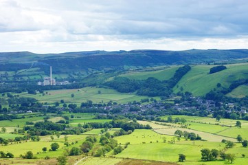 Obraz premium The English Peak District, close to the village of Castleton.