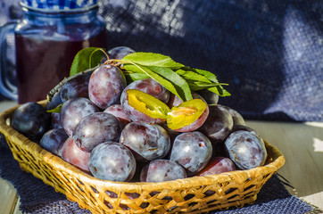 Ripe fruit plum