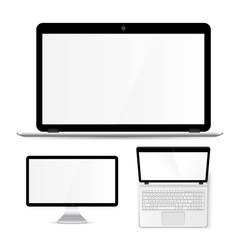 Laptop and monitor pc