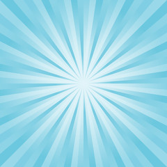 Abstract light Blue rays background. Vector