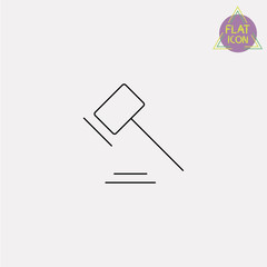 Auction line icon