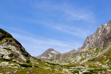 Fototapeta na wymiar Landscape with mountains. High Tatras. Slovakia