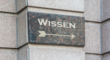 Schild 204 - Wissen