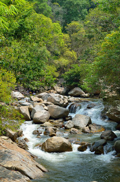 Waterfalls at Sungai Kanching, Rawang, Selangor, Malaysia...