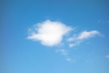 Blue sky and white cloud