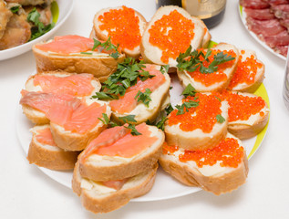 delicious food on the table