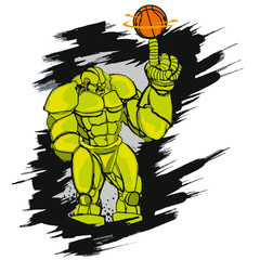 Robot basketball player 