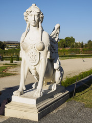 Obraz premium Schloss Belvedere, Oberes Belvedere, Unteres Belvedere, Prinz Eugen, 3 Bezirk Wien, Erdberg, Wien, Österreich
