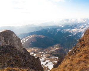 Fototapeta premium Mountain day autumn