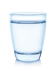 water glass isolated on white background with clipping path