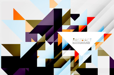 Fototapeta premium Triangle pattern design background