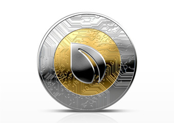 Obraz na płótnie Canvas Cryptocurrency Physical Coin