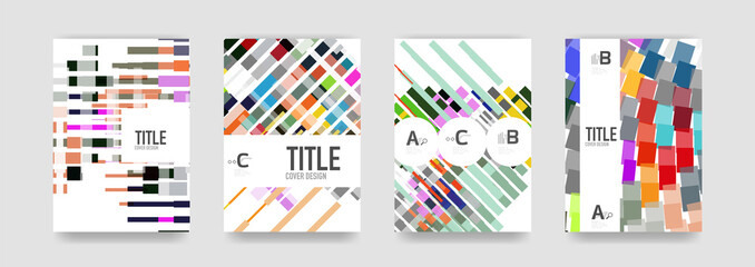 Set of brochure cover templates