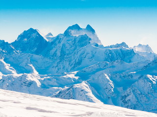 Fototapeta premium Mountain winter. Caucasus