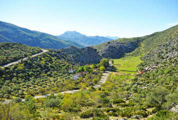 Paisaje de la Serranía de Ronda, Andalucía, España