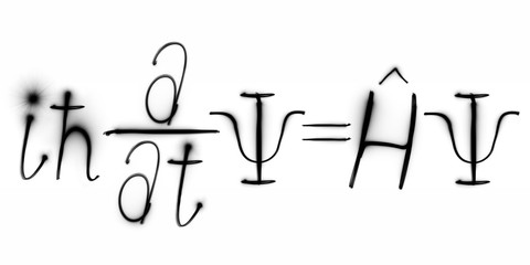 Physics, Schrodinger's formula, freezelight, bokeh, Schrödinger equation,Quantum mechanics