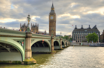 Obraz na płótnie Canvas Big Ben and Houses of Parliament, London, UK..