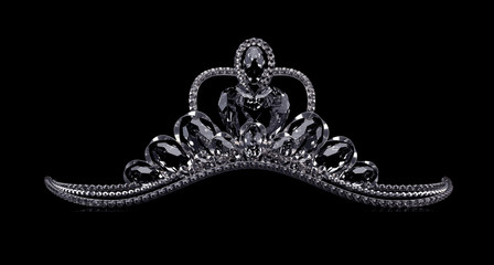 Luxury jewelry - wedding diadem. 3d illustration, 3d rendering. © Pierell