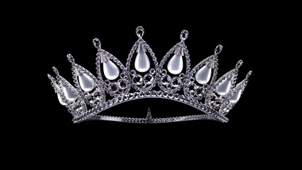 Luxury jewelry - wedding diadem. 3d illustration, 3d rendering. © Pierell