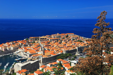 Fototapeta premium Beautiful romantic old town of Dubrovnik, Croatia,Europe