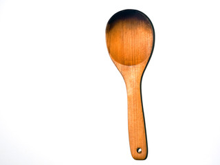 Burn wooden spoon
