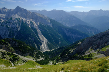 Fototapeta na wymiar Bergpanorama Karwendel