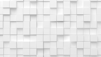 White background square. 3d image, 3d rendering.