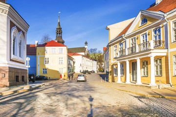 Obraz premium Streets of the old Tallinn, Estonia