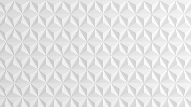 White background with triangles. 3d image, 3d rendering.