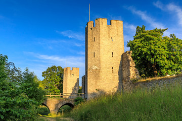 Visby Old Town Medieval Walls and Watchtowers, Gotland, Sweden