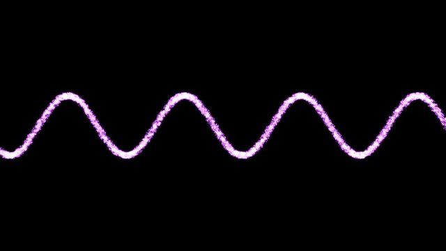 Abstract Audio Sound Wave Particle Animation - Loop Purple