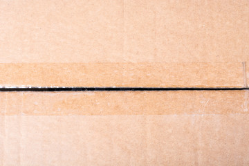 Cardboard box for packing on white background