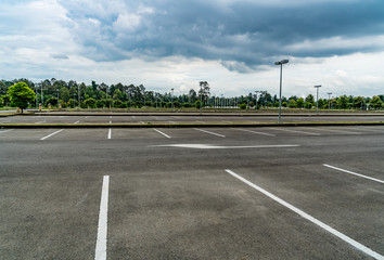 Fototapeta premium Empty car park